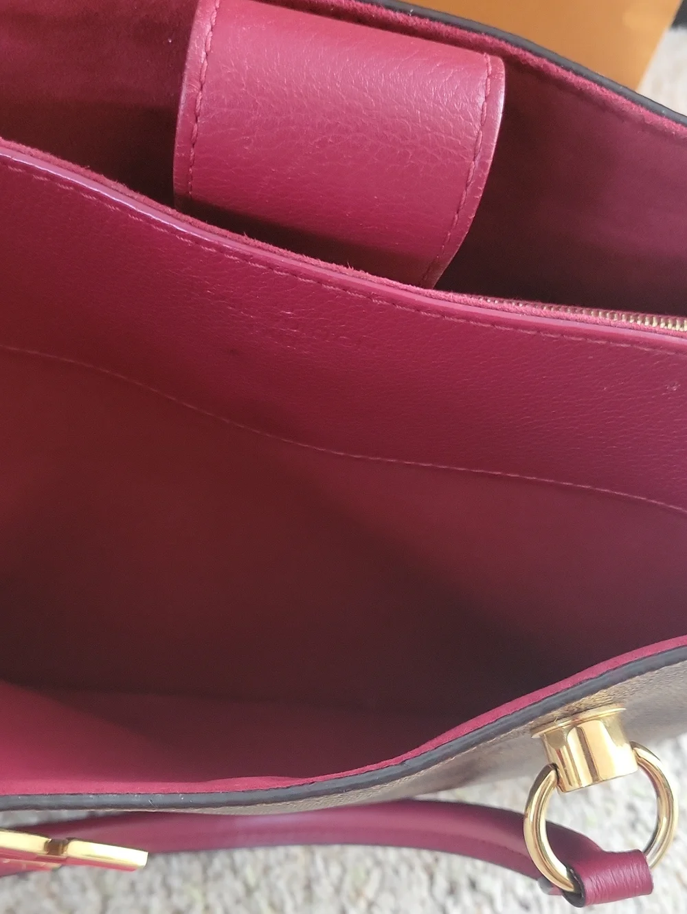 Louis Vuitton Damier Ebene LV Riverside Lie De Vin
